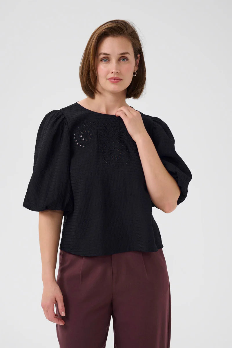 KAMELANI BLOUSE "DEEP BLACK"