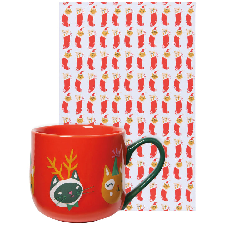LET IE MEOW - SET OF MUG/TEA TOWEL