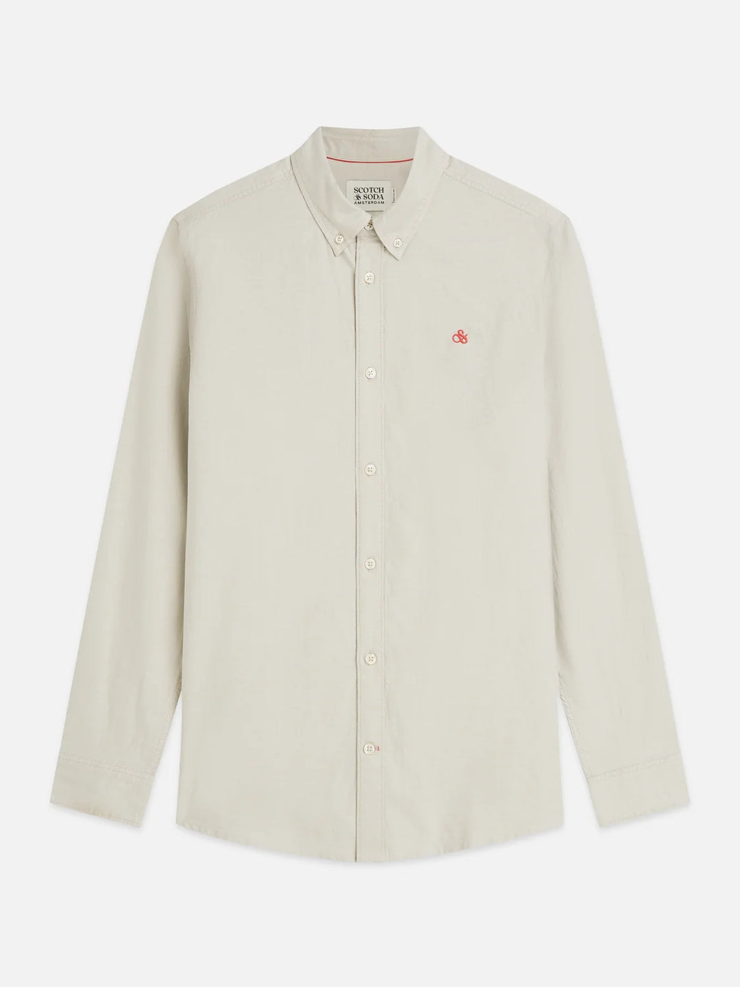 SEASONAL ESSENTIALS - SOLID OXFORD REGULAR FIT SHIRT "PURE CASHMERE"