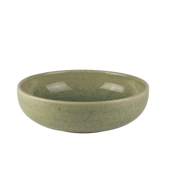 MESA CERAMICS SPECKLE GREEN BOWL - 16CM