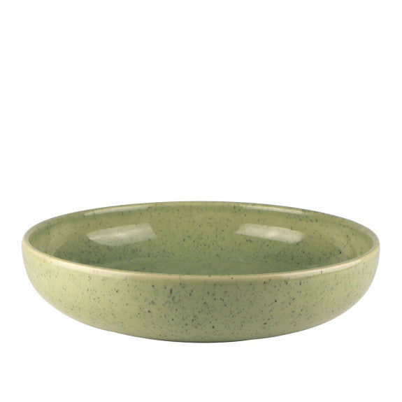 MESA CERAMICS SPECKLE GREEN BOWL - 22CM