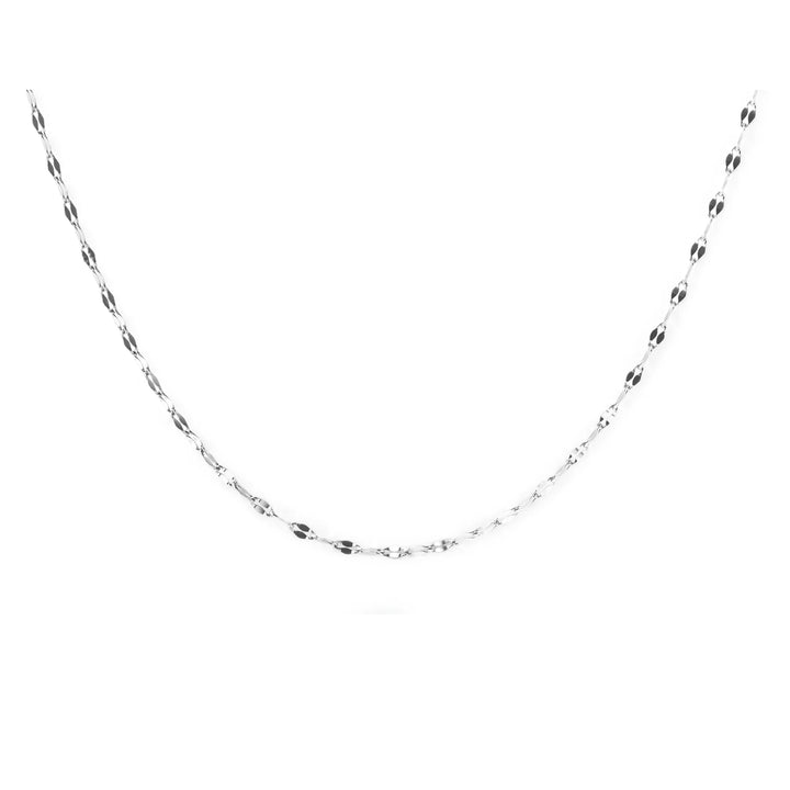 Mia Stainless Diamond Cut Chain Silver