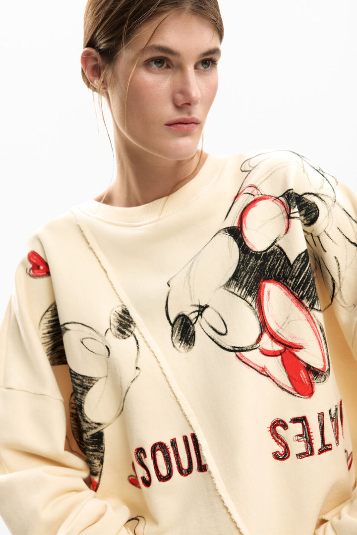MICKEY AND MINNIE MOUSE SWEATSHIRT "PALOMA GREY"