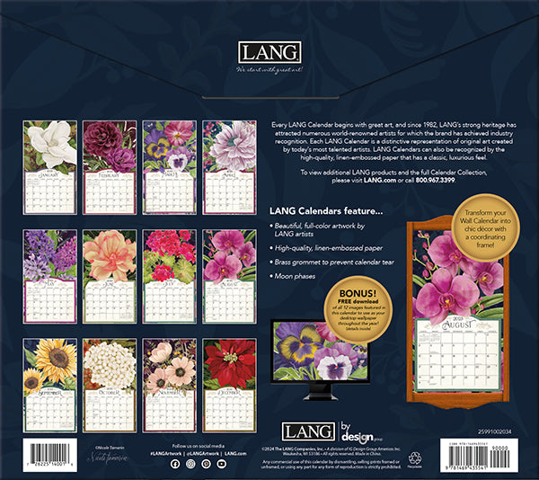 MIDNIGHT GARDEN LANG CALENDAR 2025