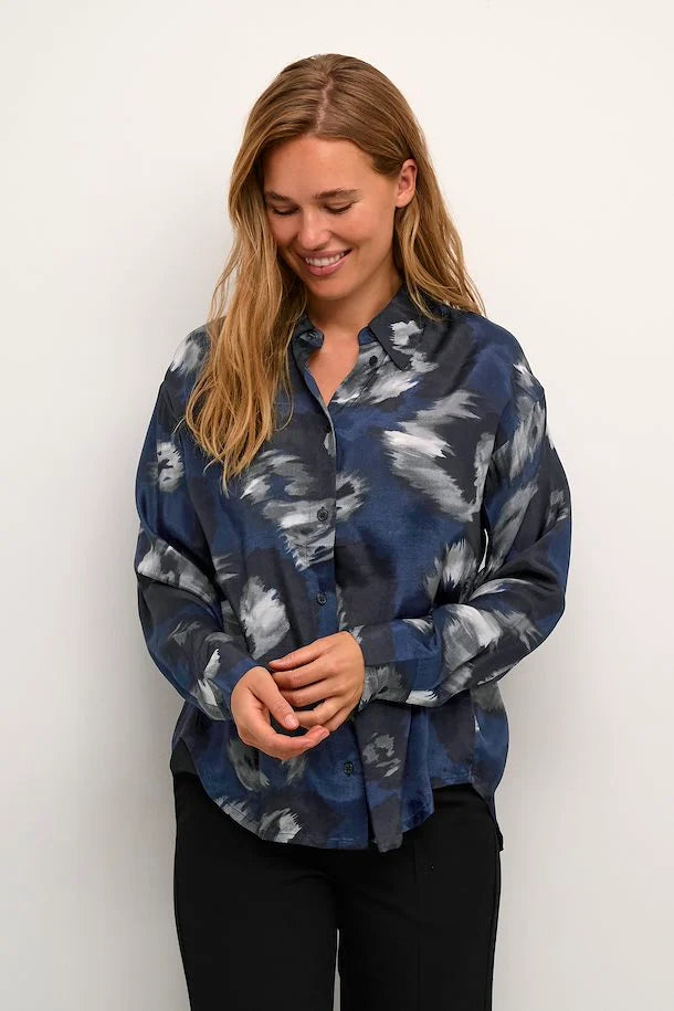 KALOUISA SHIRT - MIDNIGHT FLOWER PRINT