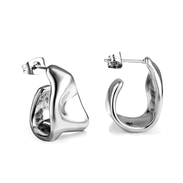 MODERN MINIMALIST STUDS "STEEL"