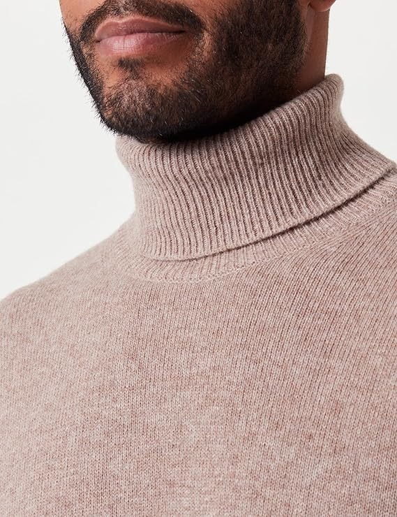 CFKARL ROLL NECK BOUNTY KNIT "SILVER MINK MELANGE"