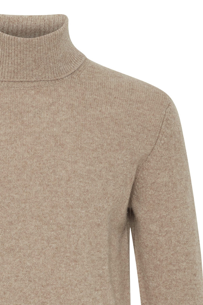 CFKARL ROLL NECK BOUNTY KNIT "SILVER MINK MELANGE"