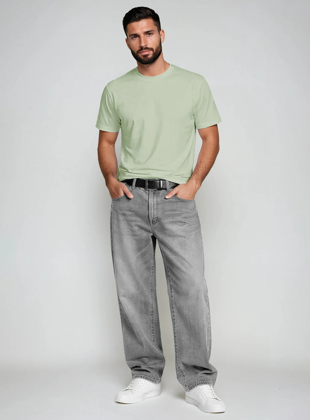 KIX - ESSENTIAL COTTON CREWNECK T-SHIRT "MINT"