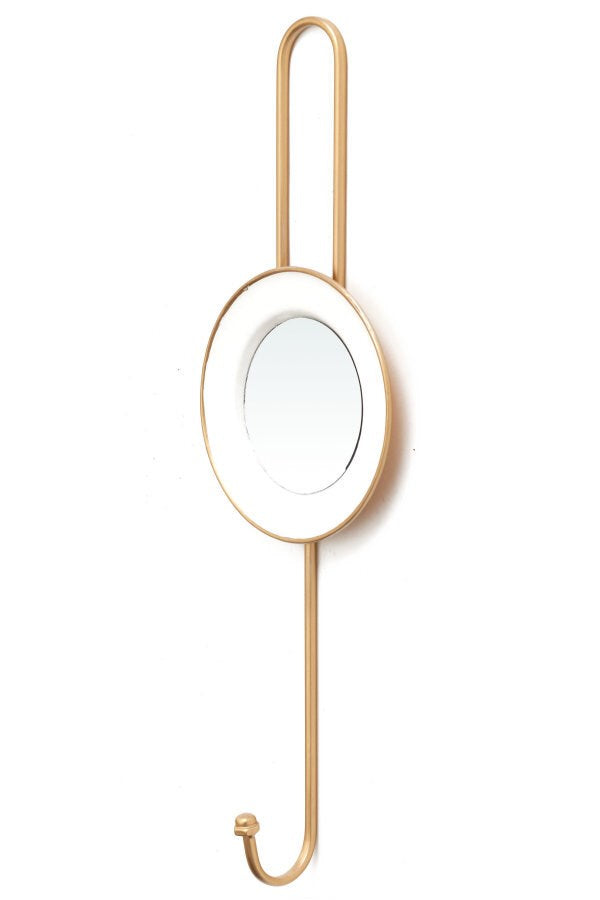 HOOK-1/MIRROR - IRON/ENAMEL WHITE