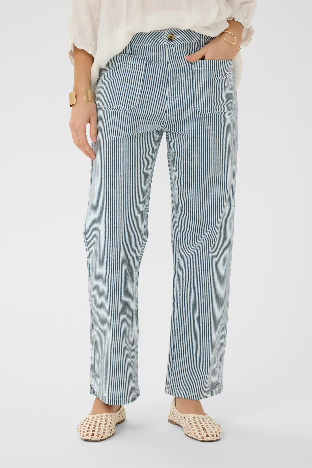 CRBERTA TROUSERS "HORIZON BLUE MILKBOY"