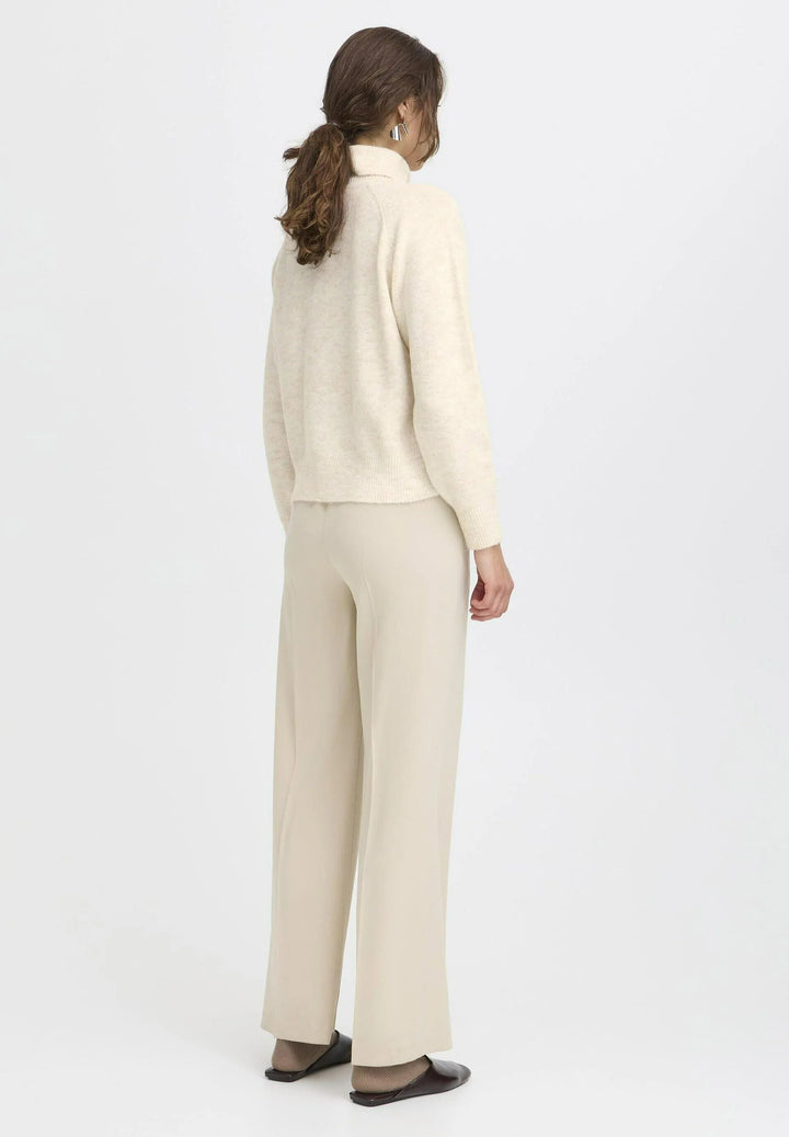 BYMONNA ROLLNECK SWEATER "BIRCH MELANGE"