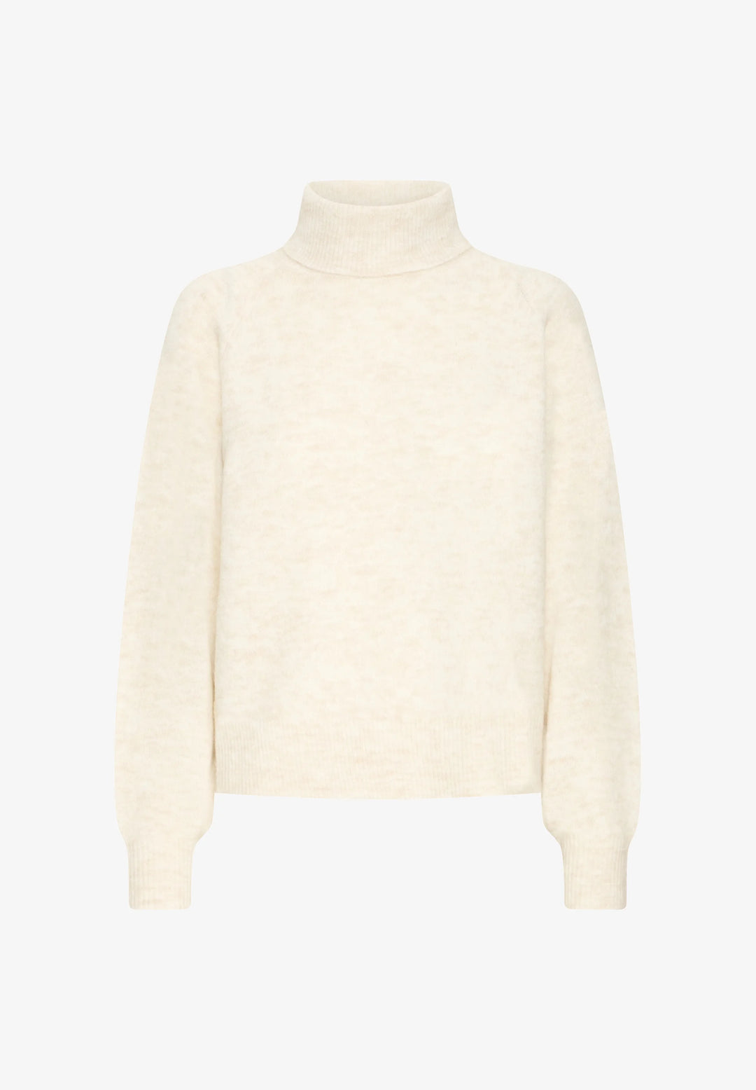 BYMONNA ROLLNECK SWEATER "BIRCH MELANGE"
