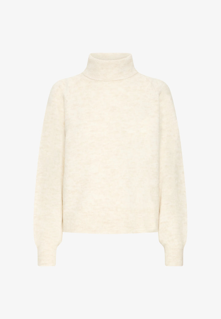 BYMONNA ROLLNECK SWEATER "BIRCH MELANGE"