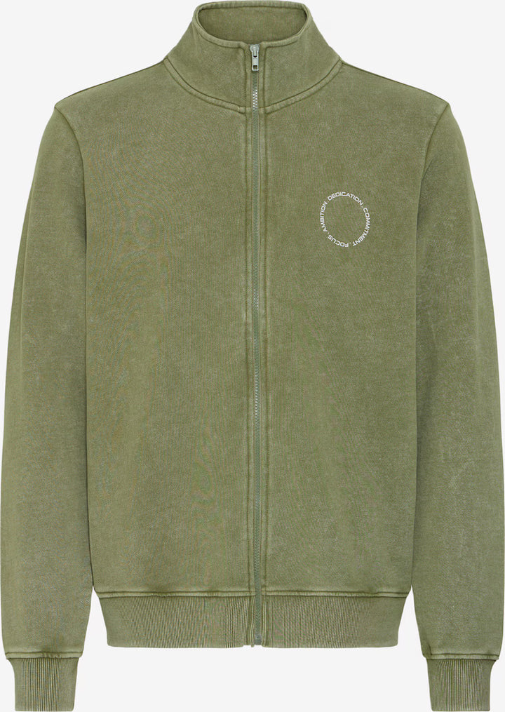 BHFACTOR FULL ZIP SWEATSHIRT "WINTER MOSS"