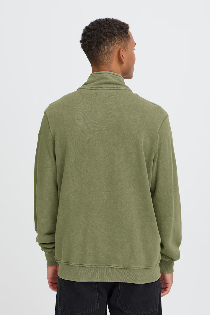 BHFACTOR FULL ZIP SWEATSHIRT "WINTER MOSS"