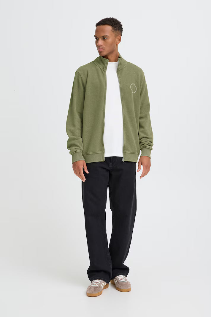 BHFACTOR FULL ZIP SWEATSHIRT "WINTER MOSS"