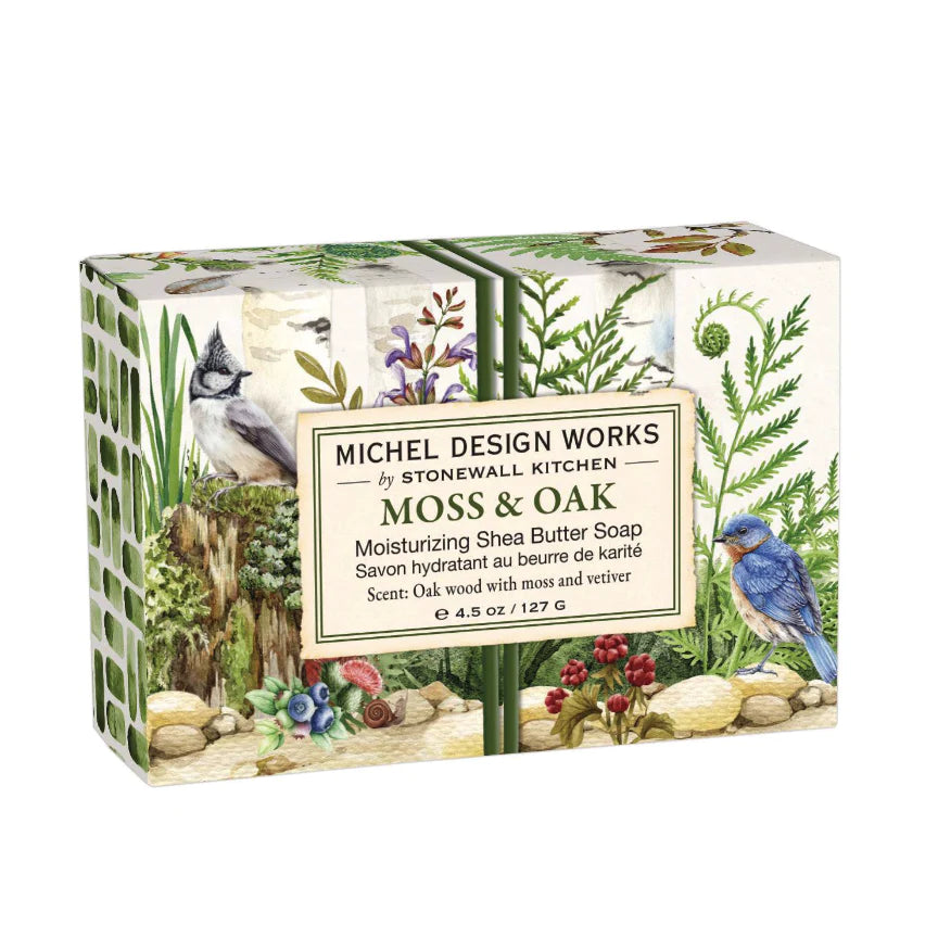 MICHEL DESIGN WORKS - MOSS AND OAK 4.5 OZ BOXED SOAP