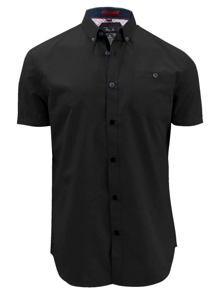SHORT-SLEEVED SHIRT WITH 1 POCKET "BLACK"