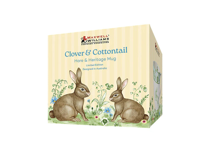 CLOVER &amp; COTTONTAIL HARE &amp; HERITAGE MUG - GIFT BOXED