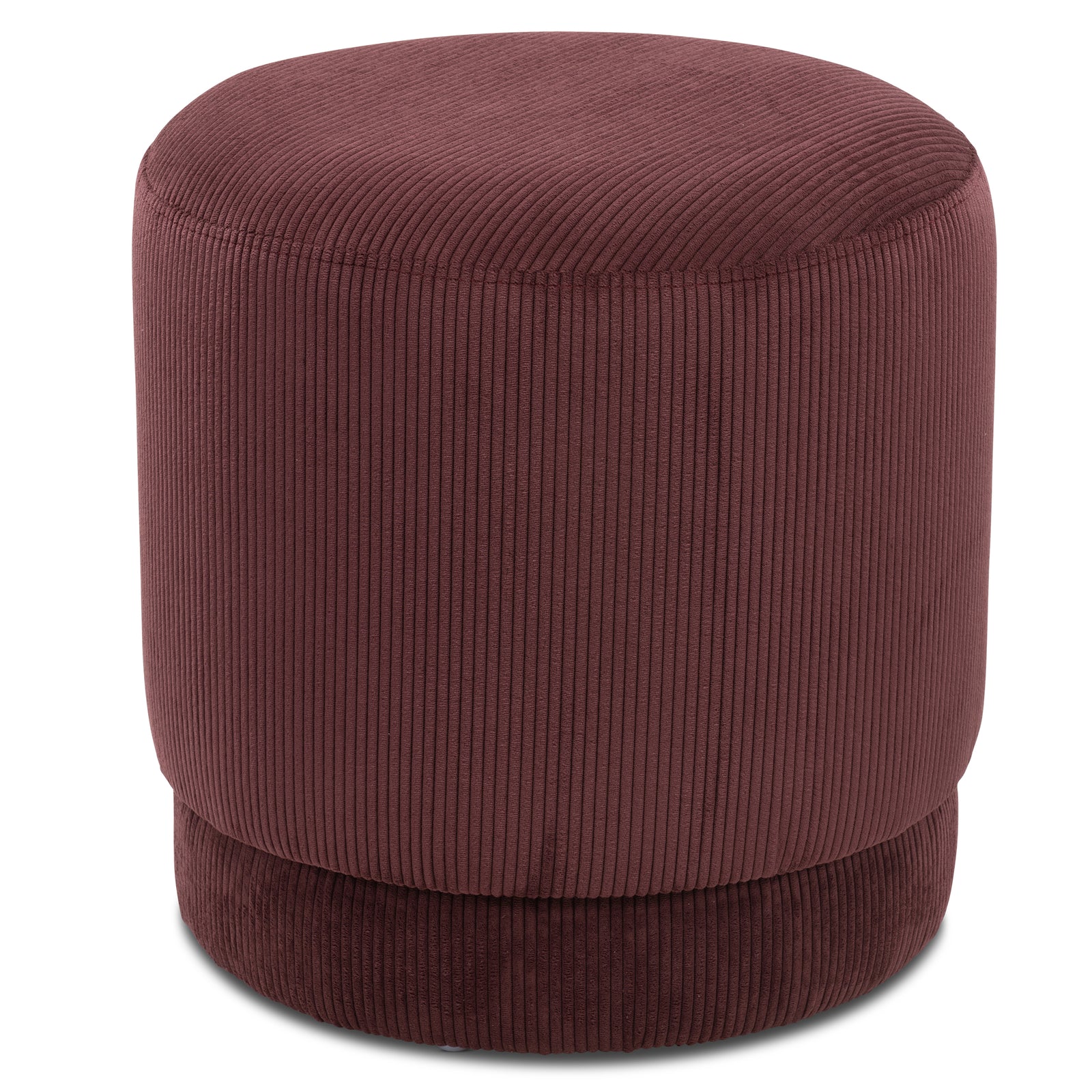 LUME 16'' ROUND OTTOMAN "MULBERRY"