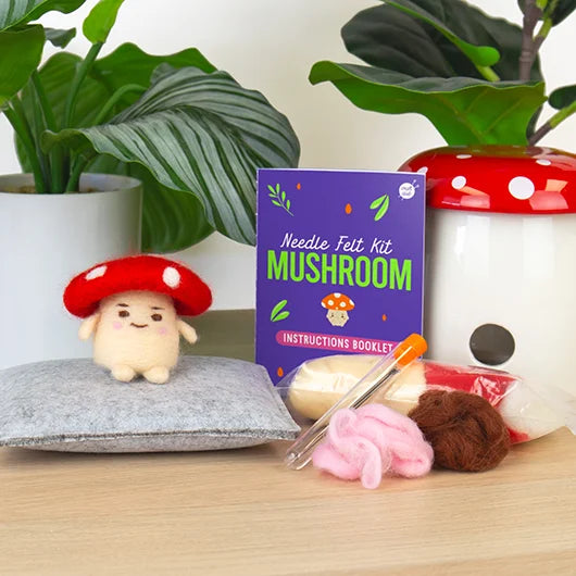 MUSHROOM  NEEDLE FELTING KIT
