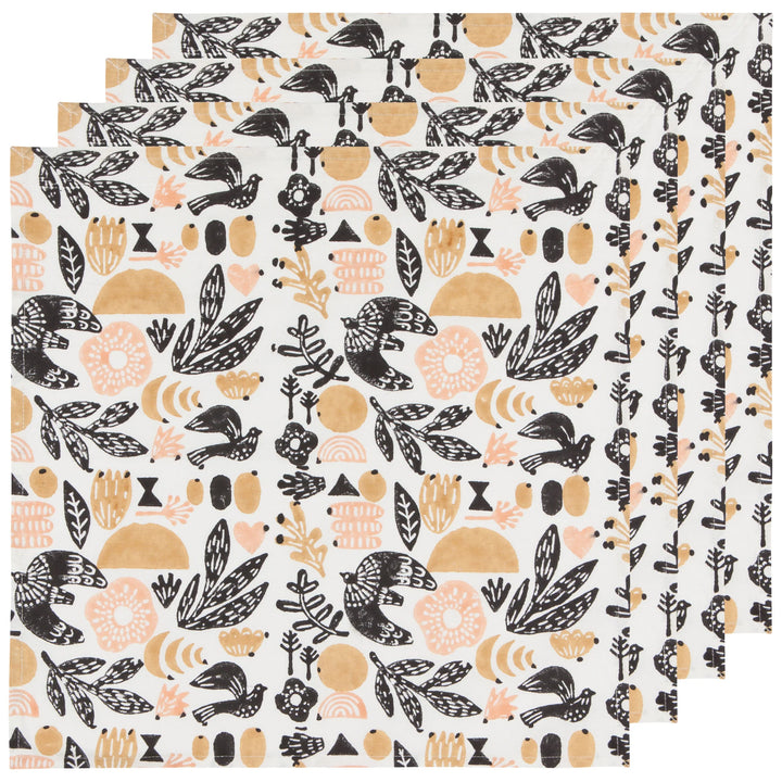 MYTH BLOCK PRINT NAPKINS - SET OF 4