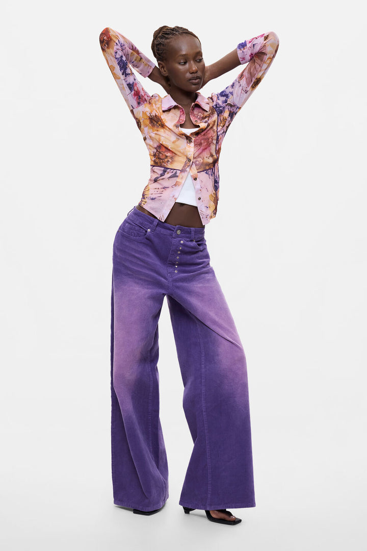 NAHLIA PRINTED LONG-SLEEVE SHIRT "MULTICOLOUR"