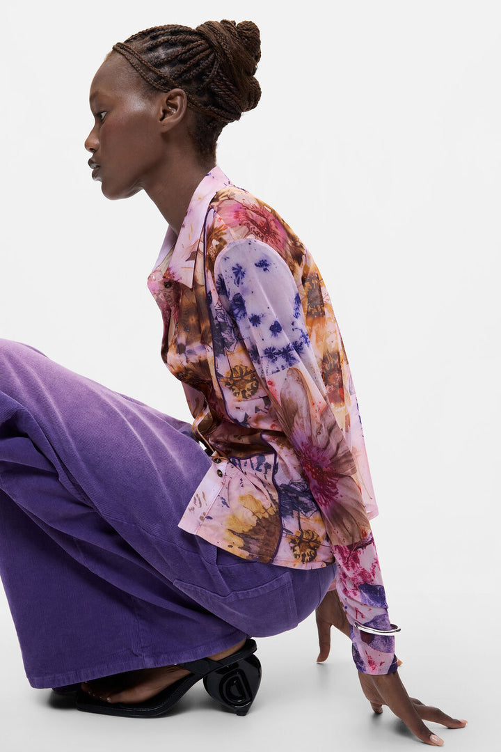 NAHLIA PRINTED LONG-SLEEVE SHIRT "MULTICOLOUR"