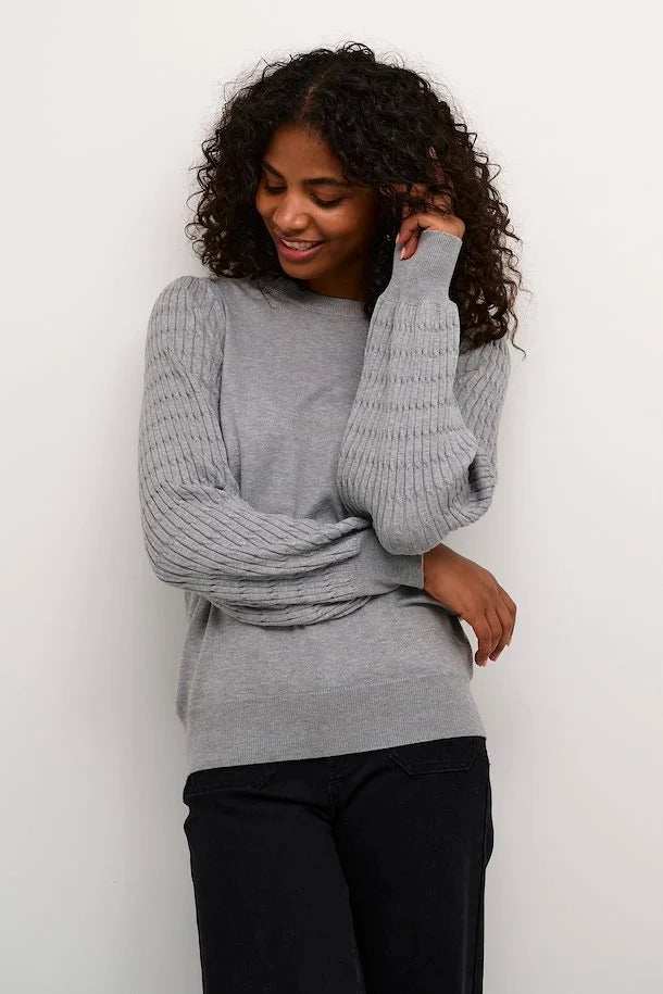 KANANNA PULLOVER - GREY MELANGE