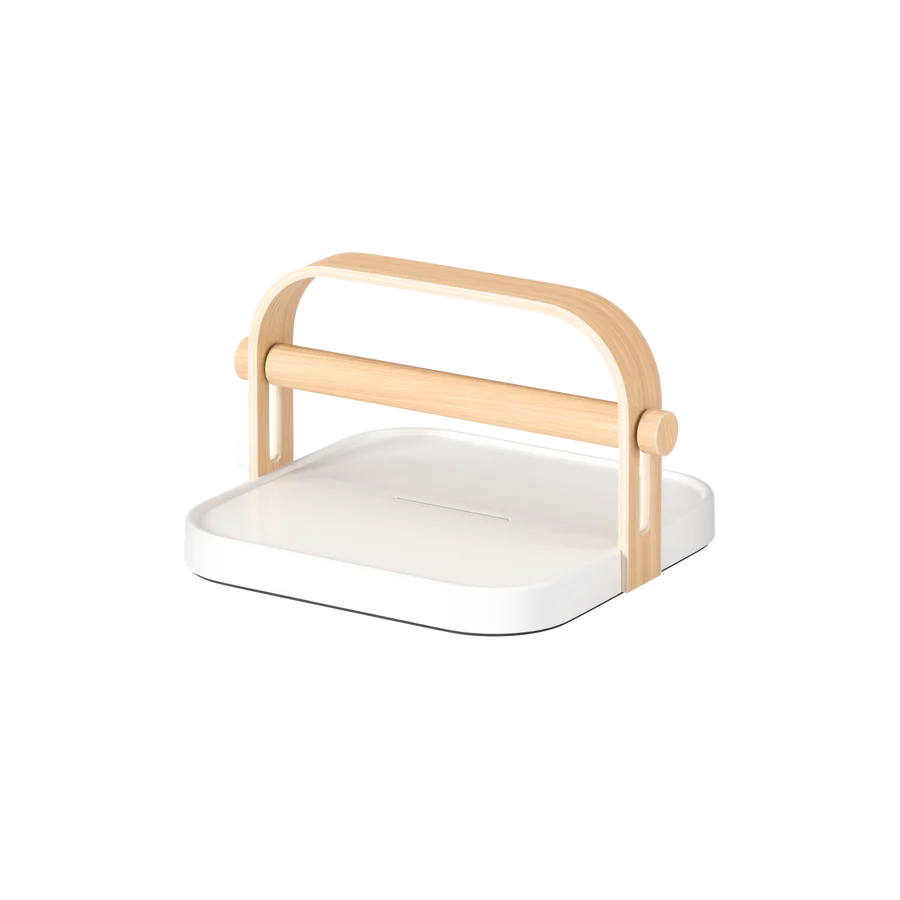 BELLWOOD NAPKIN HOLDER "WHITE/NATURAL"