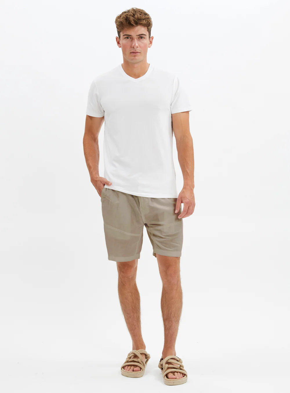 LINNY - LINEN COTTON SHORTS "NATURAL"