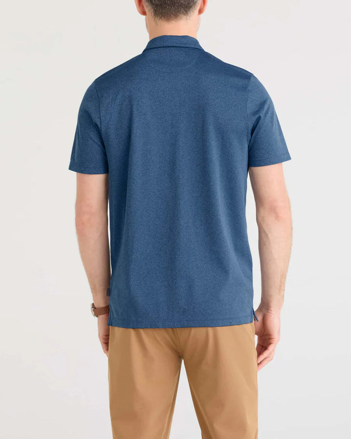 DROPTEMP DRY PERFORMANCE RESORT POLO SHIRT "NAVY HEATHER"