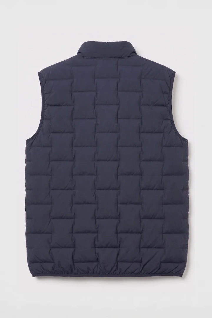 CHAMBLY - ULTRALIGHT QUILTED PUFFER VEST WITH HEAT-SEALED FINISH "NAVY"