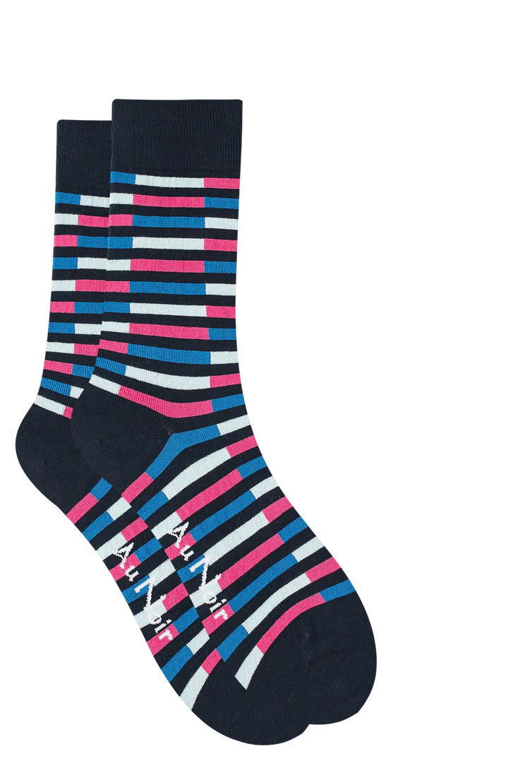 NAVY FUCHSIA SOCKS