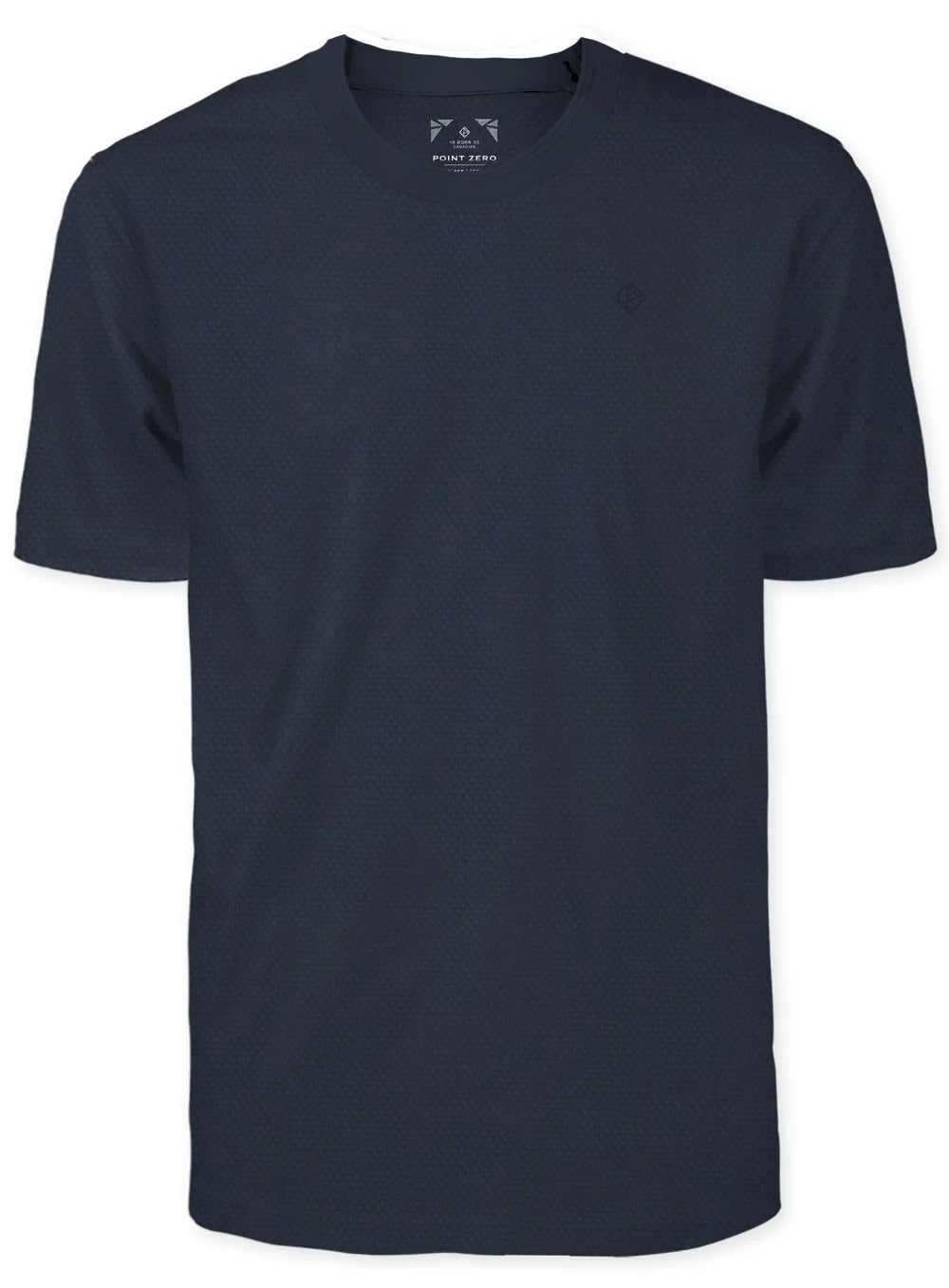 WESTIN - BUBBLE JACQUARD CREWNECK T-SHIRT "NAVY"