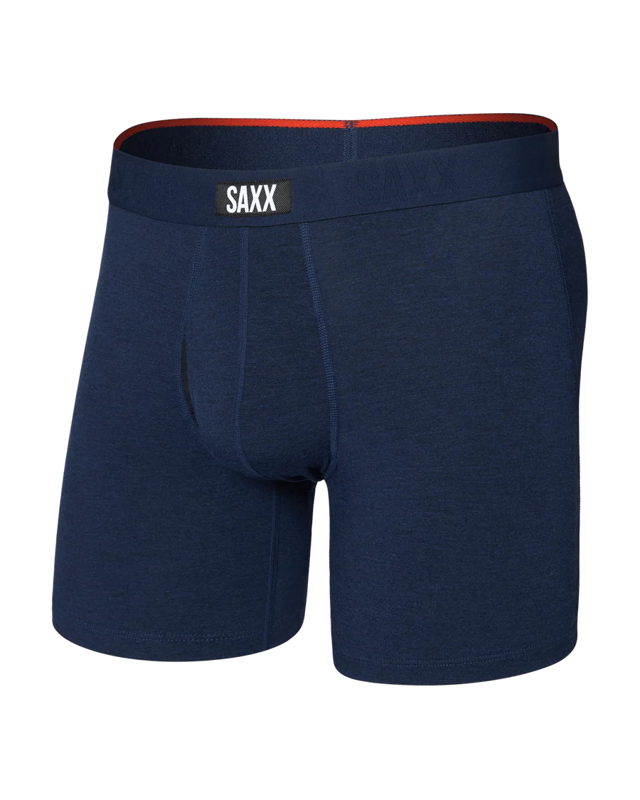 VIBE XTRA SOFT COMFORT BOXER BRIEF 6" "DARK NAVY HEATHER"