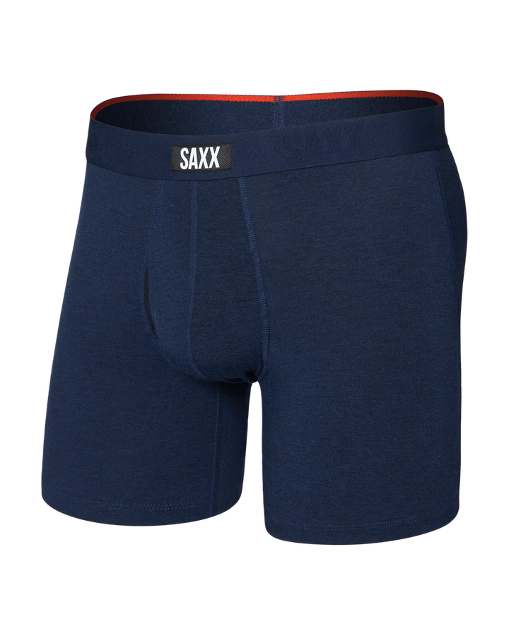 VIBE XTRA SOFT COMFORT BOXER BRIEF 6" "DARK NAVY HEATHER"