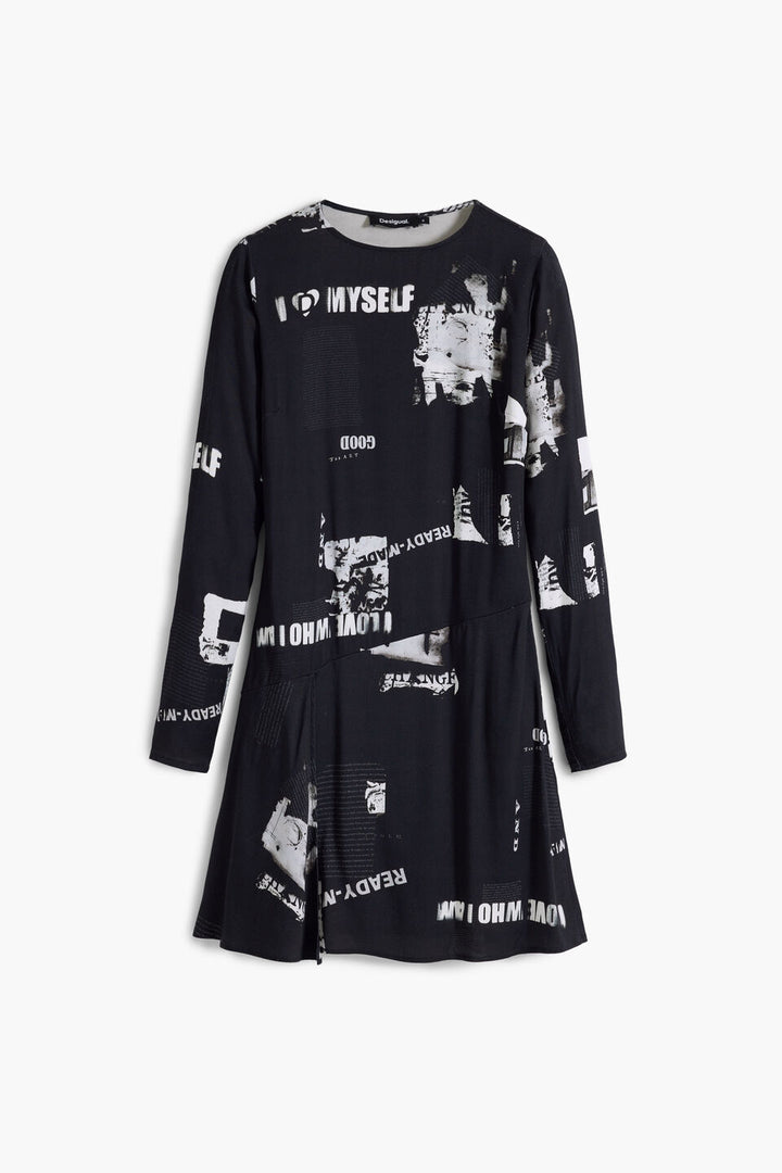 SHORT NEWSPAPER DRESS