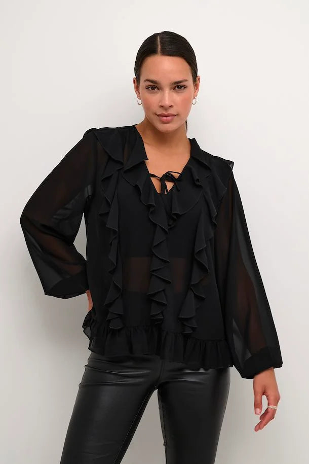 KANINNA BLOUSE "BLACK DEEP"