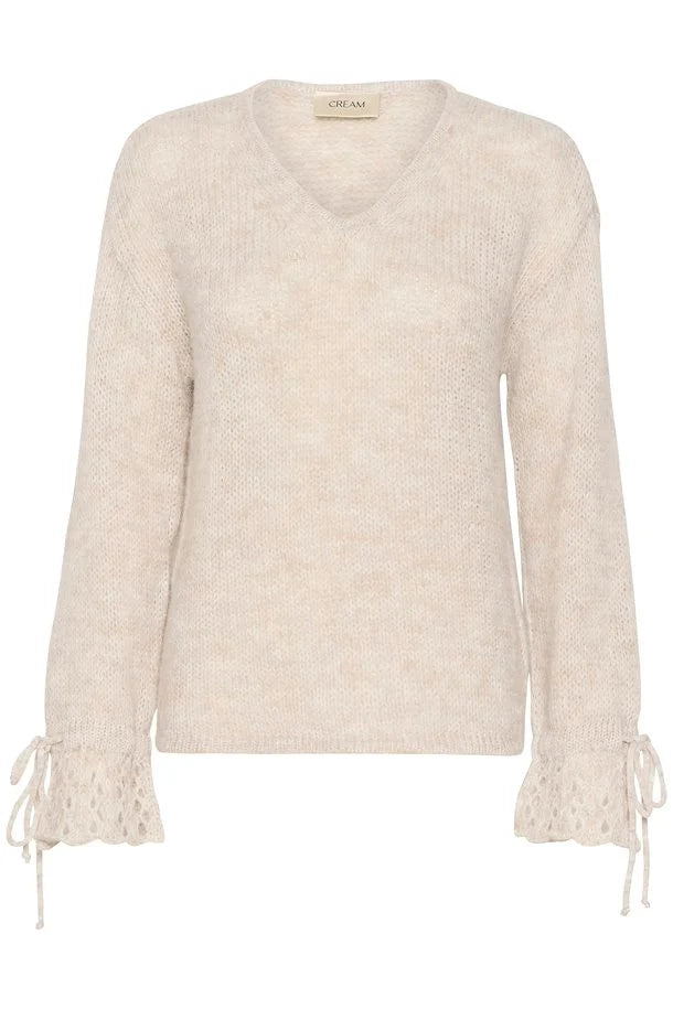 CRNISO KNIT PULLOVER - BEIGE MELANGE