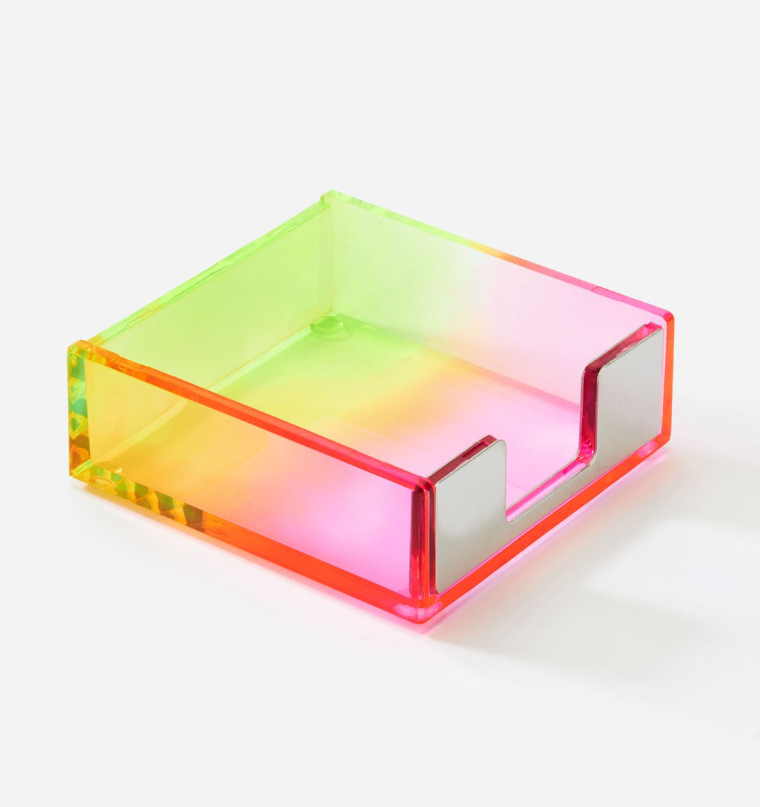PINK &amp; YELLOW NOTE PAPER BOX