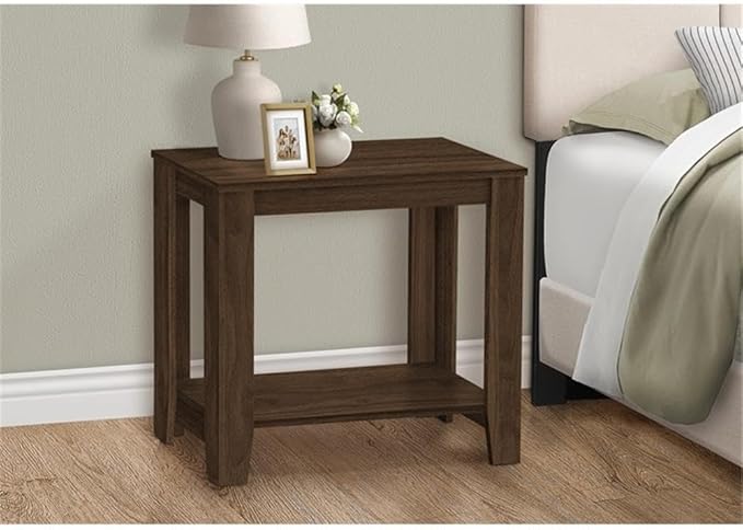 DECORATIVE SIDE TABLE "DARK WALNUT"
