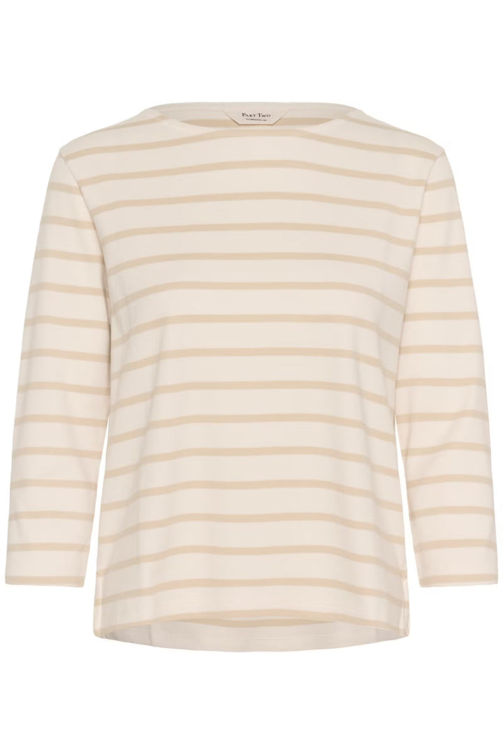 NELAPW TOP "FRENCH OAK STRIPE/NATURE"