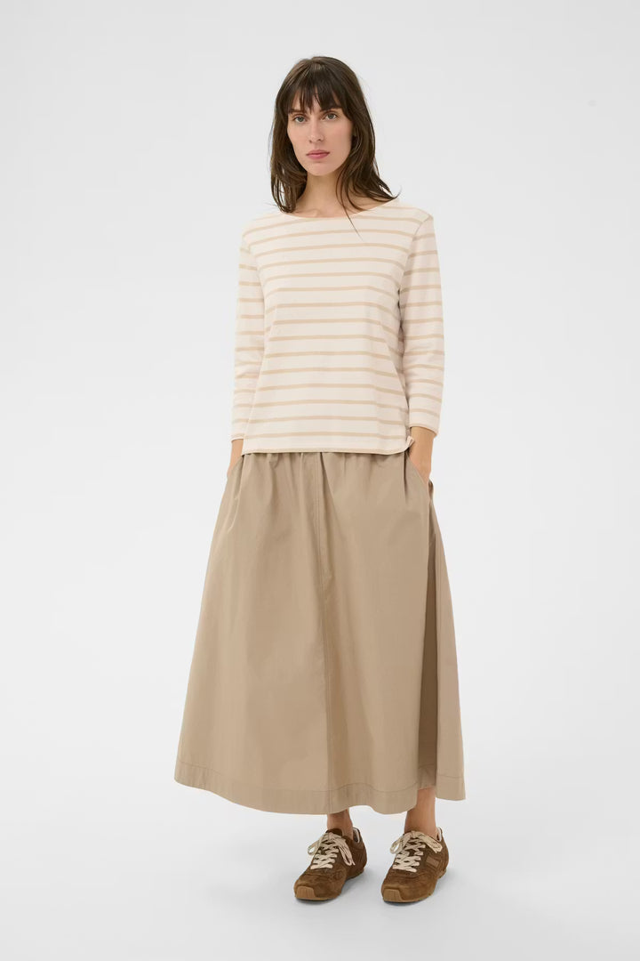 NELAPW TOP "FRENCH OAK STRIPE/NATURE"