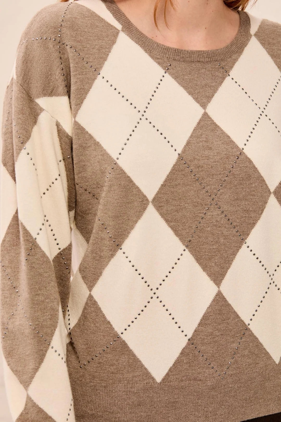 LONG-SLEEVE CREWNECK SWEATER "OATMEAL"