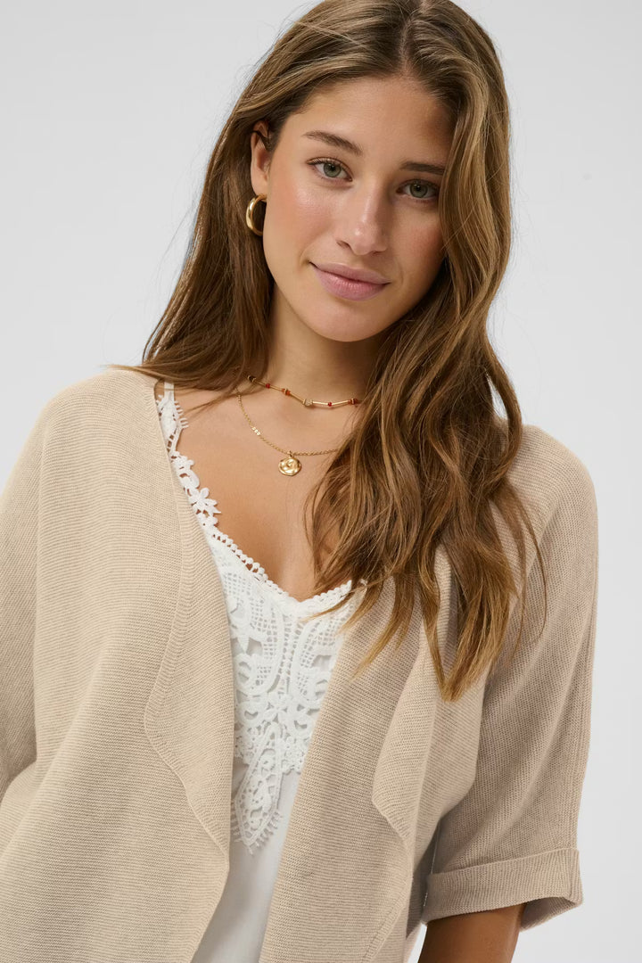 CRSILAR KNIT BOLERO "OAT MELANGE"