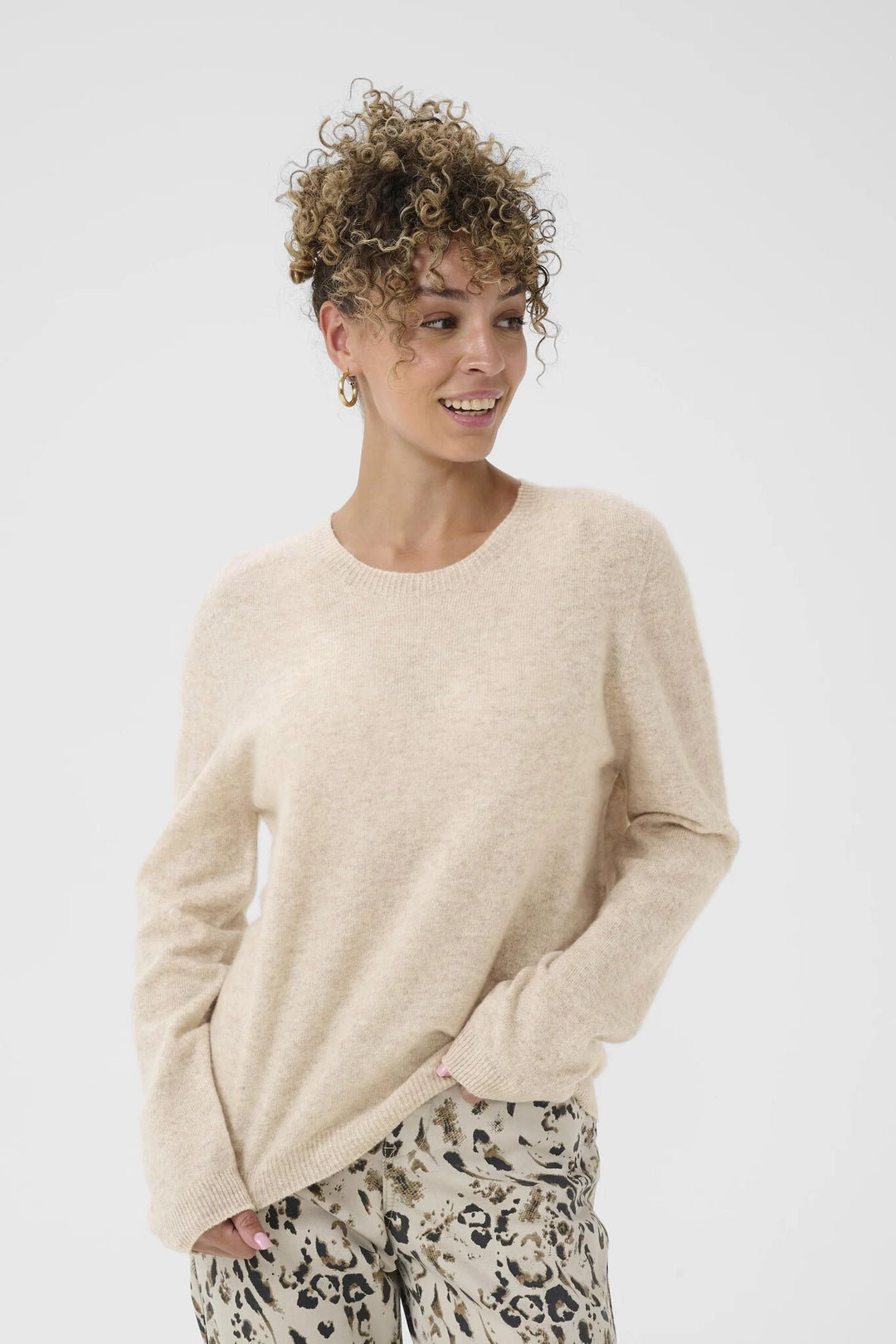 CRMELA PULLOVER "OAT MELANGE"