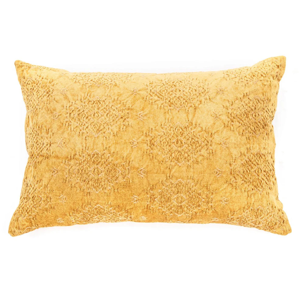 TORO MUSTARD OBLONG DECORATIVE PILLOW 16X24