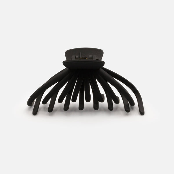 BLACK PLASTIC OCTOPUS CLIP WITH MATTE FINISH